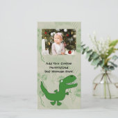 Tレックスティラノサウルスレックス恐竜の漫画の子供の少年 (スタンド正面)