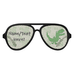 Tレックスティラノサウルスレックス恐竜の漫画の子供の少年 アビエーターサングラス