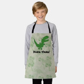 Tレックスティラノサウルスレックス恐竜の漫画の子供の少年 エプロン (着用した状態)