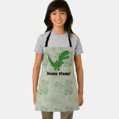 Tレックスティラノサウルスレックス恐竜の漫画の子供の少年 エプロン (インサイチュ)