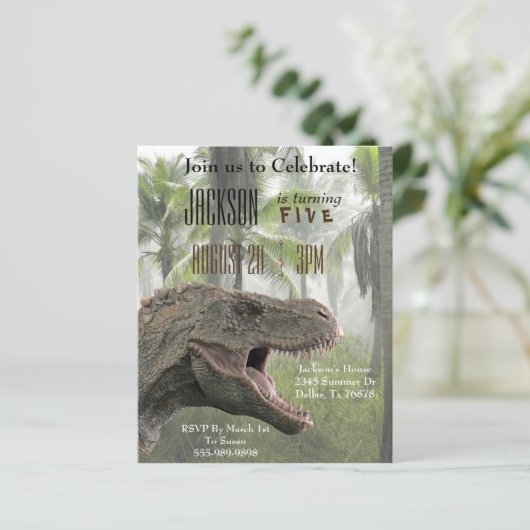 Tレックスティラノサウルスレックス恐竜誕生日予算 (スタンド正面)