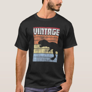 TレックスティラノサウルスレトロスタイルヴィンテージB Tシャツ