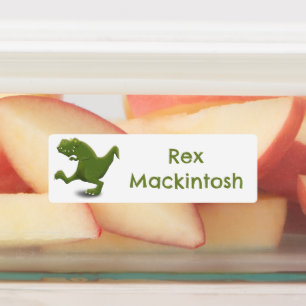 Tレックスティラノサウルス恐竜の漫画パーソナライズされた ラベル