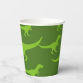 Tレックステーマキッズバースデーパーティーカップ 紙コップ (裏面)