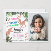 Tレックステーマ 招待状 (正面)