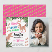 Tレックステーマ 招待状 (正面/裏面)