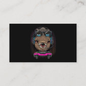 Tレックスディーノゲーマーコンピュータビデオゲームラバーストリーミ 名刺 (裏面)