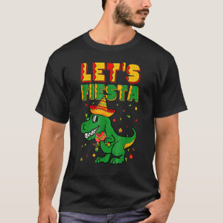 TレックスディーノシンコデマヨレッツフィエスタメキシコボーイK Tシャツ