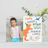 Tレックスバースデーパーティ招待状 招待状 (スタンド正面)