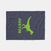 Tレックスパーソナライズされたフリースブランケット フリースブランケット (正面(横))