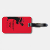 Tレックスパーソナライズされたラゲッジタグ ラゲッジタグ (裏面横)