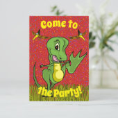 Tレックスパーティの招待状 招待状 (スタンド正面)