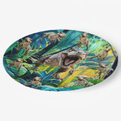 Tレックスパーティー ペーパープレート (アングル)