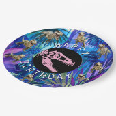 Tレックスパーティー ペーパープレート (アングル)