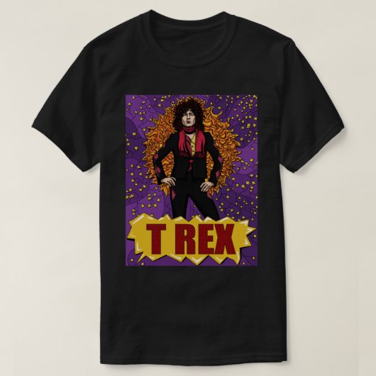 TレックスファナートクラシックTシャツ、Marc Bolan Tシャツ (デザイン正面)
