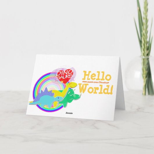 Tレックスファミリーディノベビーエッグハローワールドカード カード (裏面)