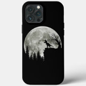 Tレックスマウンテンムーンライトハロウィンに立つ Case-Mate iPhoneケース (裏面)