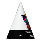 Tレックスモンスタートラックハッピーバースデー パーティーハット (左)