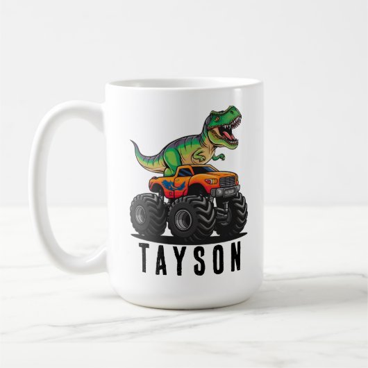 Tレックスモンスタートラック コーヒーマグカップ (左)