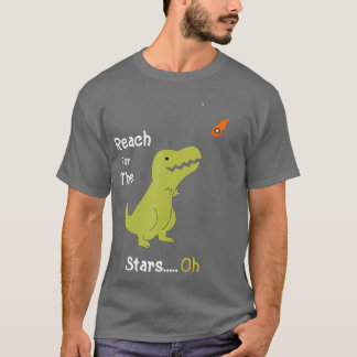 Tレックスリーチのための星Oh恐竜Dino クール Tシャツ