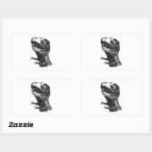 Tレックスレイジミーム – 長方形シール (シート)