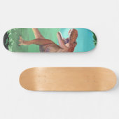Tレックスロアーズビーチタオルのスケートボード スケートボード (横)