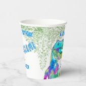 Tレックスローア恐竜の誕生日パーティー 紙コップ (右)