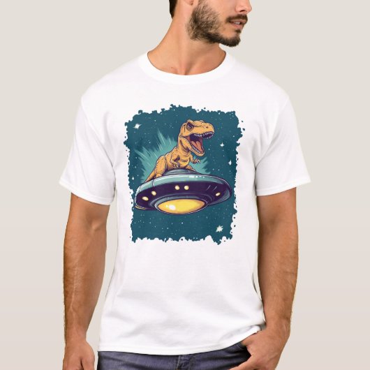 Tレックス乗用UFO Tシャツ (正面)