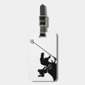 Tレックス及びビッグフットのselfie ラゲッジタグ (正面縦)