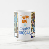 Tレックス反射考え:大きなチョンプ コーヒーマグカップ (中央)