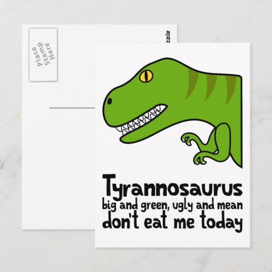 Tレックス句 ポストカード (正面/裏面)