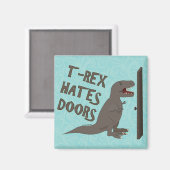 Tレックス嫌いドア マグネット (正面/裏面)