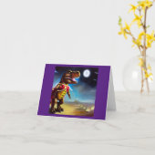 Tレックス宇宙オペラヒーロー カード (黄色い花)