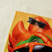 Tレックス恐竜おもしろい ビーチタオル (インサイチュ)