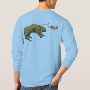 Tレックス恐竜がティラノサウルスの男達を後押し Tシャツ