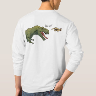 Tレックス恐竜がティラノサウルスの男達を後押し Tシャツ