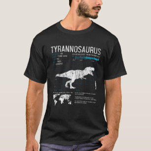 Tレックス恐竜の事実ティラノサウルス古生物学 Tシャツ