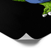 Tレックス恐竜の柔術 ポスター (角)