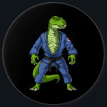 Tレックス恐竜の柔術 缶バッジ<br><div class="desc">Tレックス恐竜の柔術デザイン武術芸術愛好家。</div>