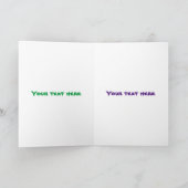 Tレックス恐竜の漫画のユーおもしろいモア カード (内部)