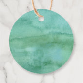 Tレックス恐竜の緑誕生日ありがとう フェイバータグ (裏面)