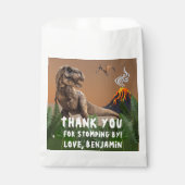 Tレックス恐竜の誕生日パーティーありがとう フェイバーバッグ (正面)