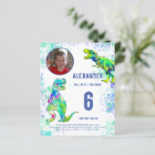 Tレックス恐竜の誕生日パーティー写真 (スタンド正面)