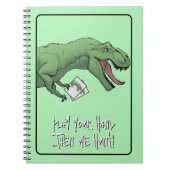 Tレックス恐竜カードゲームトランプのポーカートランプ ノートブック (正面)