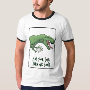 Tレックス恐竜カードゲームトランプのポーカートランプ Tシャツ
