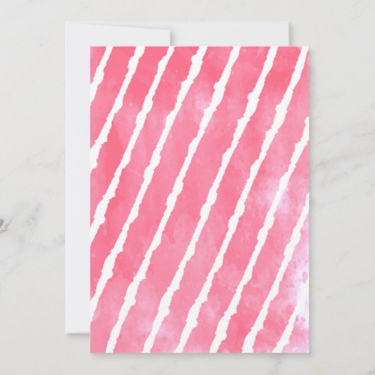 Tレックス恐竜ガールバースデーパーティ招待状 招待状 (裏面)