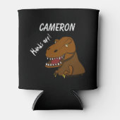 Tレックス恐竜クーラーボックスパーソナライズされた名子供 缶クーラー (正面)