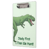 Tレックス恐竜ティラノサウルス学校のクリップボード クリップボード (左)