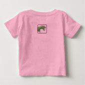 Tレックス恐竜ハヌカーユニセックスベビー服 ベビーTシャツ (裏面)