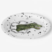 Tレックス恐竜バースデーパーティー紙プレート ペーパープレート (アングル)